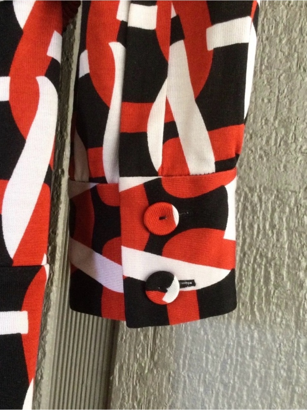 Diane Von Furstenberg Tunisa Silk Print Long Sleeve Belt Mini Dress Women 14 - Picture 4 of 5